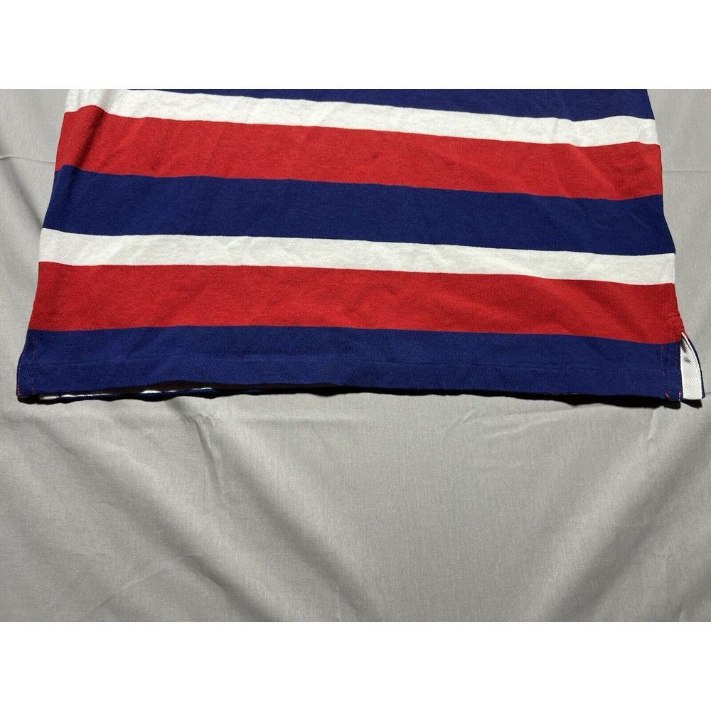 Polo Ralph Lauren‎ Rugby Shirt Men's M Striped Embroidered Patchwork Long Sleeve - Picture 3 of 11